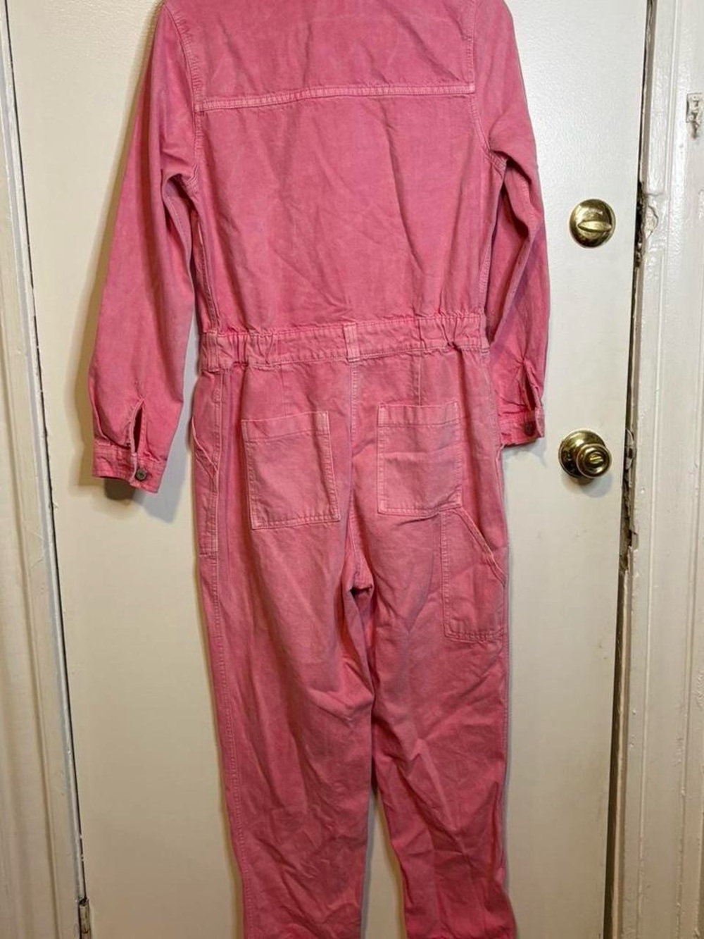 Adorable pink denim old navy jumpsuit worn once women’s small - Picture 3 of 8